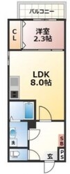 セブンプロート古市の物件間取画像